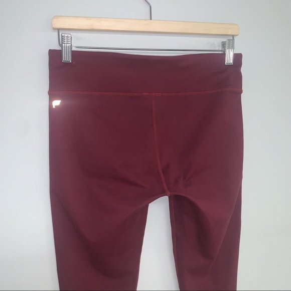 Fabletics Define Mid-Rise Legging‎ Burgundy Maroon Wine Compressive Size  Medium - Picture 4 of 8